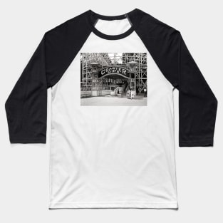 Wooden Roller Coaster, 1926. Vintage Photo Baseball T-Shirt